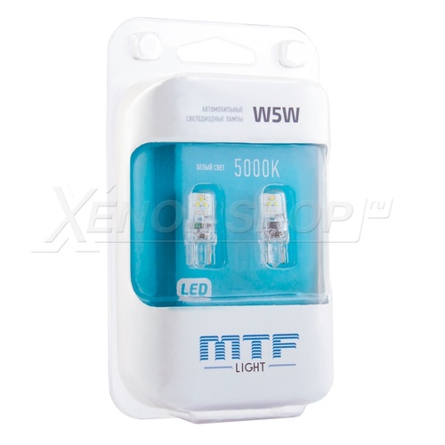 W5W MTF-Light VEGA T10 5000K - 75Lm