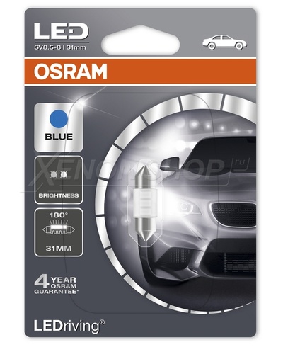 С5W 31mm Osram Standart Blue (1шт.) - 6431BL-01B