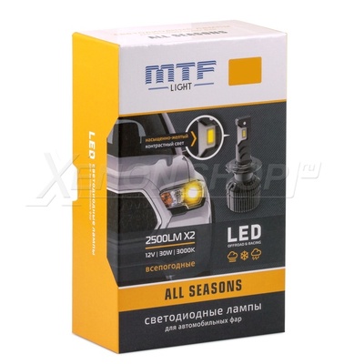 H11/H9/H16 MTF-Light ALL SEASON LED 3000K