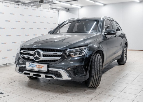 Установка сетки в бампер Mercedes-Benz GLC