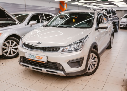 Установка светодиодных линз в фары KIA Rio X-Line