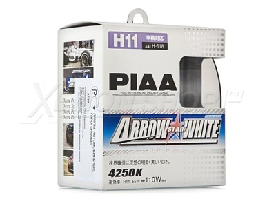 H11 PIAA Arrow Star White H-618 4250K