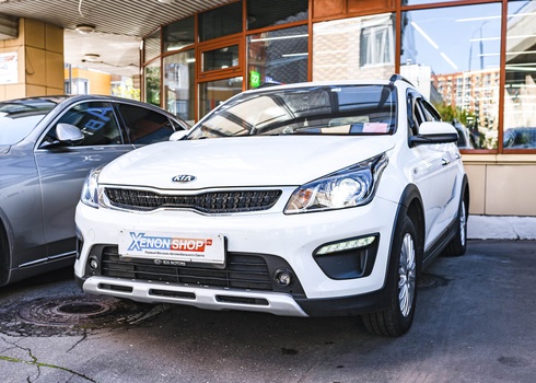 Установка LED-линз в фары KIA Rio X
