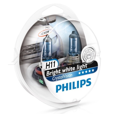 H11 Philips CrystalVision - 12362CVSM (2 шт.)