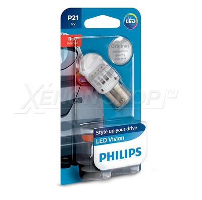 P21W Philips Vision RED (1 шт.) - 12839REDB1