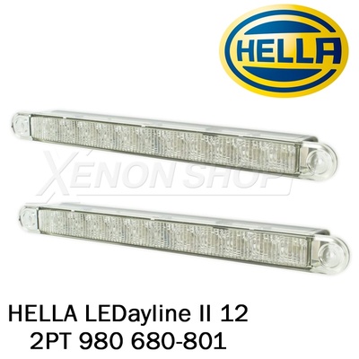 Дневные ходовые огни HELLA LEDAYLINE II 12 ДИОДОВ (2PT 980 680-801)