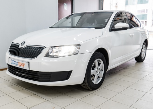 Установка светодиодных ламп на Шкода Октавиа / Skoda Octavia