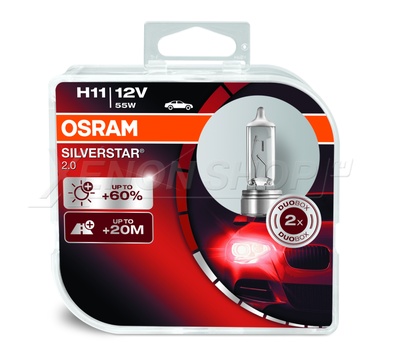 H11 Osram Silverstar 2.0 - 64211SV2-HCB