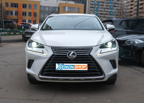 Замена штатных линз Lexus NX на светодиодные модули Vision