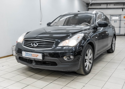 Замена ламп в ближнем свете Инфинити ЕХ25 / Infiniti EX25