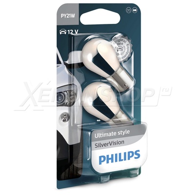 P21W (PY21W) Philips Silver Vision - 2 шт.