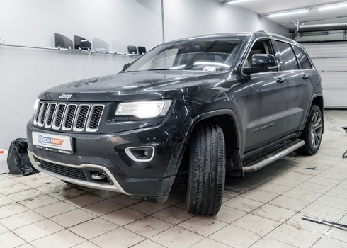 Замена ламп штатного ксенона Джип Гран Чероки / Jeep Grand Cherokee