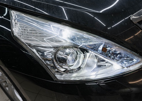 Замена линз в фарах Nissan Teana (2012)