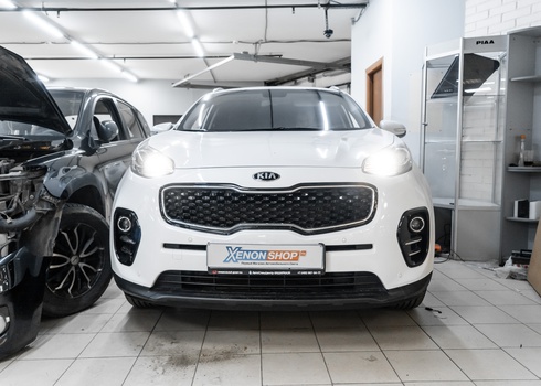 Установка передних парктроников на KIA Sportage