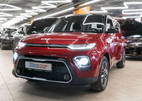 Установка светодиодных ламп на Kia Soul (2023)