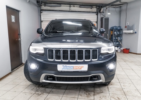 Установка светодиодов в ПТФ Jeep Grand Cherokee (2014)