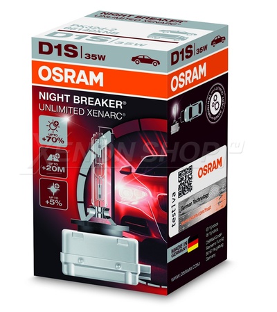 D1S Osram Xenarc NIGHT BREAKER UNLIMITED - 66140XNB