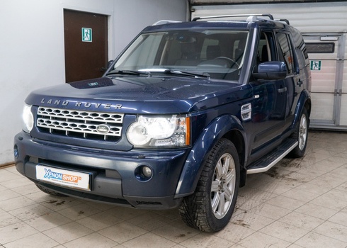 Замена ксеноновых линз на LED-модули в фарах Land Rover Discovery 4 (2013)