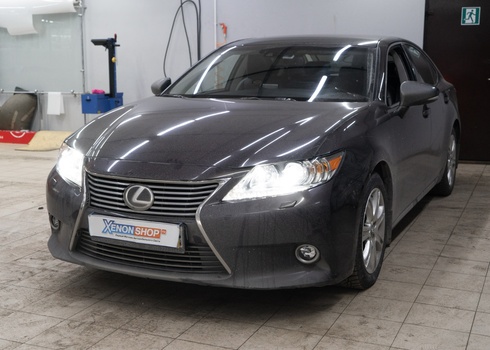 Замена штатных линз в фарах Lexus ES350 (2013)