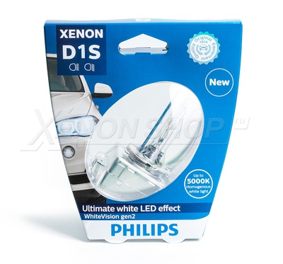 D1S Philips WhiteVision Gen2 (+120%) - 85415WHV2