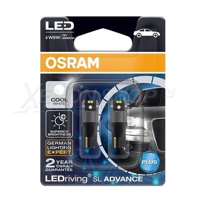 Osram LED Retrofit Cool White 6000k W5W (2880CW-02B) 