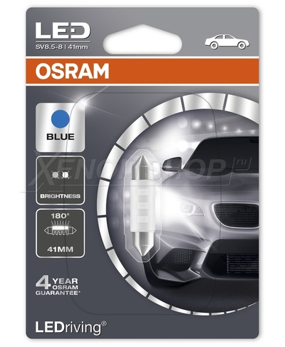 С5W 41mm Osram Standart Blue (1шт.) - 6441BL-01B
