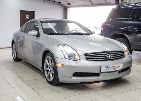 Установка LED-линз DIXEL в фары Infiniti G35