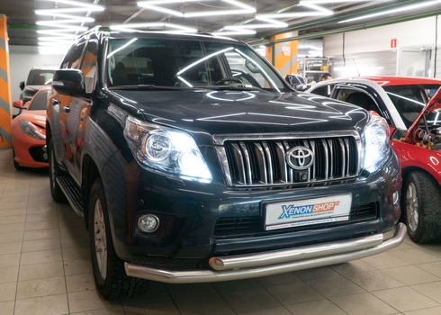 Замена штатных линз Toyota Land Cruiser Prado 150 (2009) на LED-модули