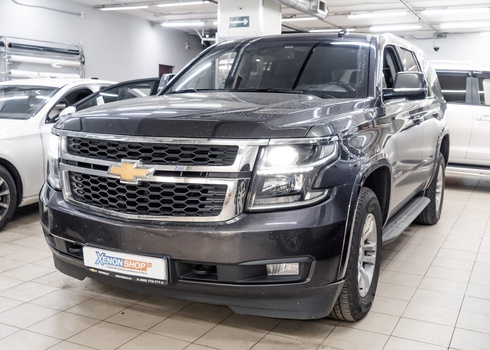 Замена линз Dixel на матричные линз Diliht в фарах Chevrolet Tahoe