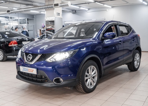 Установка светодиодов в дальний свет Nissan Qashqai J11