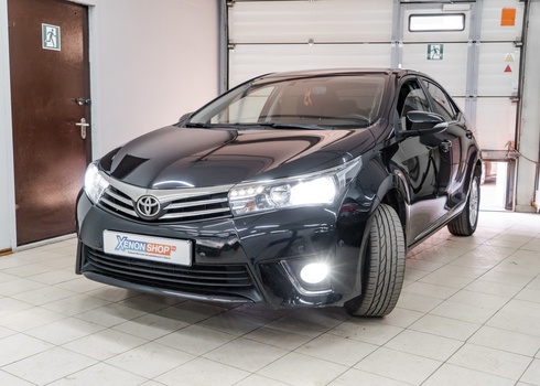 Установка светодиодных ламп на Тойота Королла / Toyota Corolla