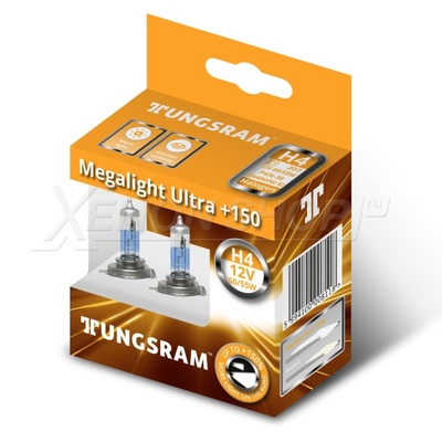 H4 Tungsram Megalight Ultra +150% - 50440NXNU B2