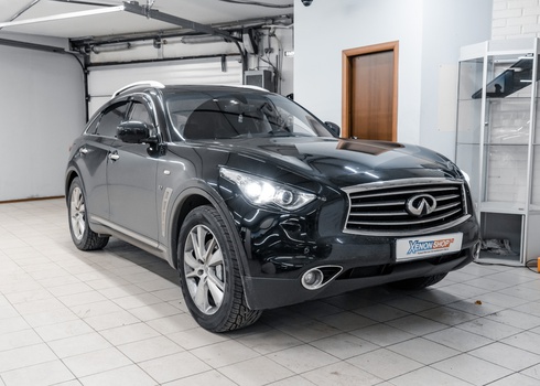 Замена ламп в салоне Infiniti QX70 на светодиоды