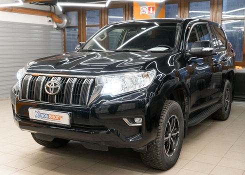 Установка линз в рефлекторные фары Toyota Land Cruiser Prado 150 (2022)