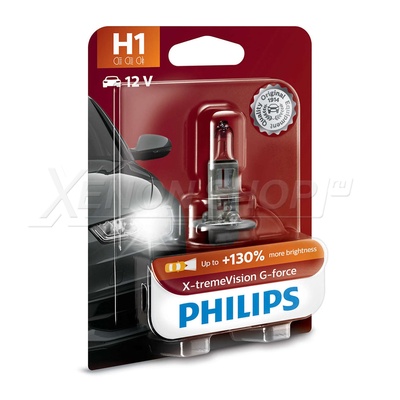 H1 Philips X-Treme Vision G-force +130% - 12258XVGB1 (1 шт.)