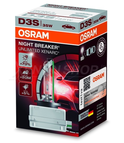 D3S Osram Xenarc NIGHT BREAKER UNLIMITED - 66340XNB