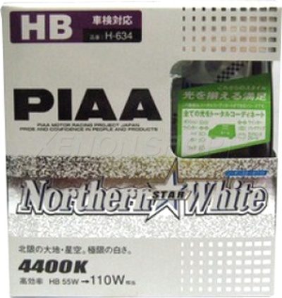 HB4 PIAA Northern Star White H-634 4400K