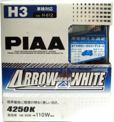 H3 PIAA Arrow Star White H-612 4250K