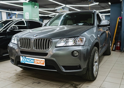 Замена линз и стекол фар BMW X3 F25 (2013)