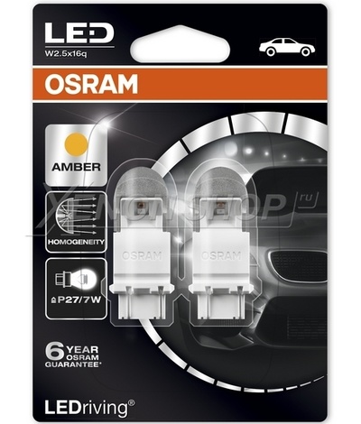 P27/7W Osram Premium Amber (2шт.) - 3557YE-02B