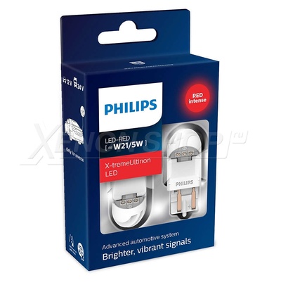 W21/5W Philips X-tremeUltinon LED RED (2 шт.) - 11066XURX2
