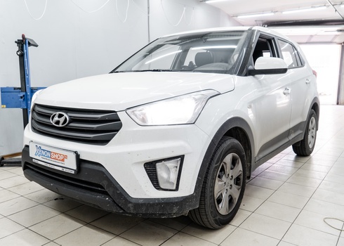 Установка светодиодных ламп на Хендай Крета / Hyundai Creta