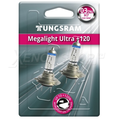H7 Tungsram Megalight Ultra +120% - 58520SNU BL2