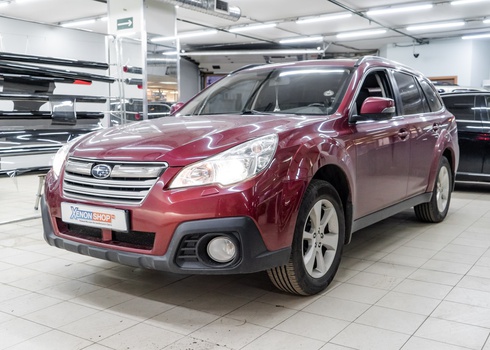 Замена линз в фарах Subaru Outback IV B14