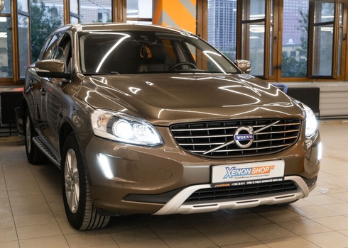 Замена штатных линз Volvo XC60 (2015) на светодиодные