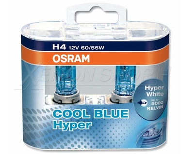 H4 Osram Cool Blue Hyper 62193CBH 5000K