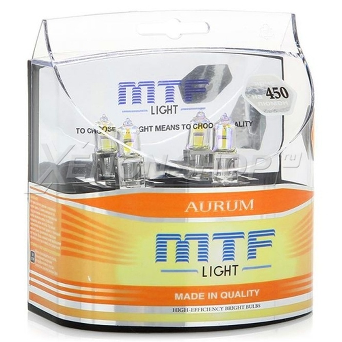 Галогенные лампы MTF-Light (МТФ-Лайт) Aurum HB3 HA3652 3000K (2 шт ...