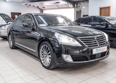 Замена ксенона в головном свете Hyundai Equus