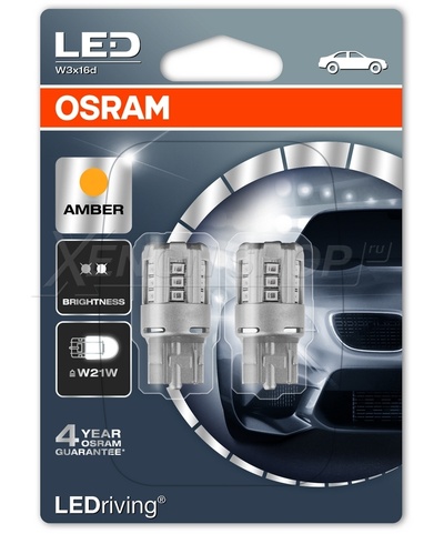 W21W Osram Standart Amber (2шт.) - 7705YE-02B