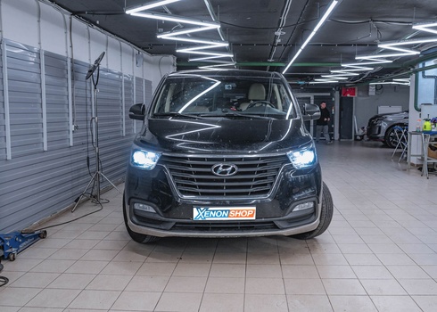 Установка LED-ламп в фары Hyundai Grand Starex